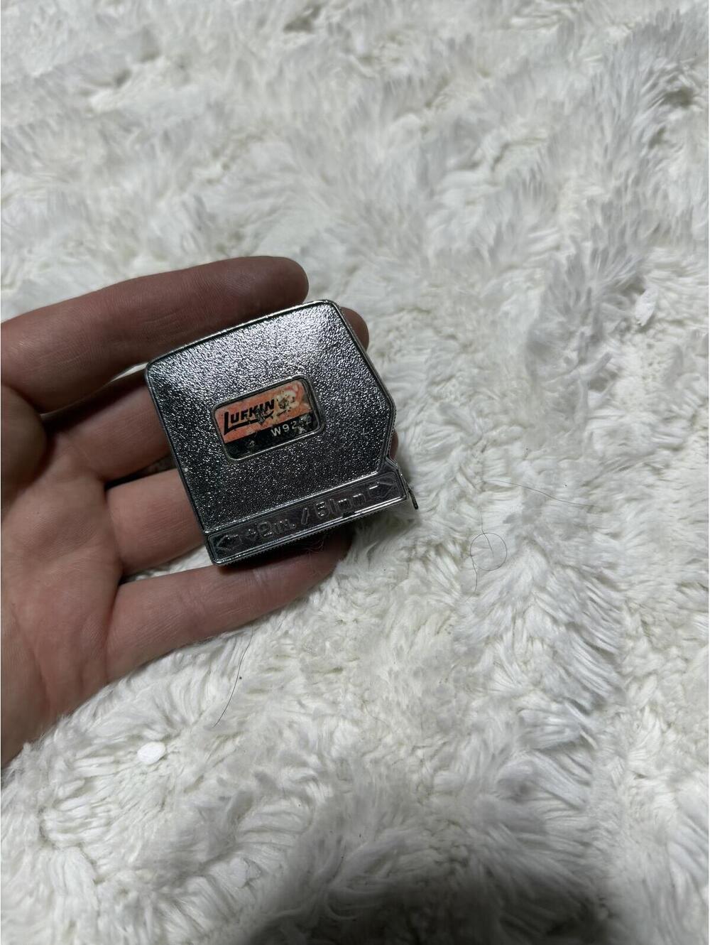 Vintage Lufkin Metal 12' Tape Measure 12' #W9212 missing belt clip